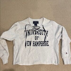 Champion Light Gray University of New Hampshire Hoodie